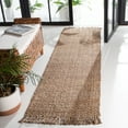 thumbnail image 2 of SAFAVIEH Natural Fiber Gemma Solid Runner Rug, Grey/Natural, 2'3" x 8', 2 of 7
