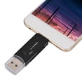 thumbnail image 1 of High Speed Multifunctional 3 in 1 Type C Micro USB Card Reader for Mobile Phone Computer SD TF Card Black White, 1 of 7