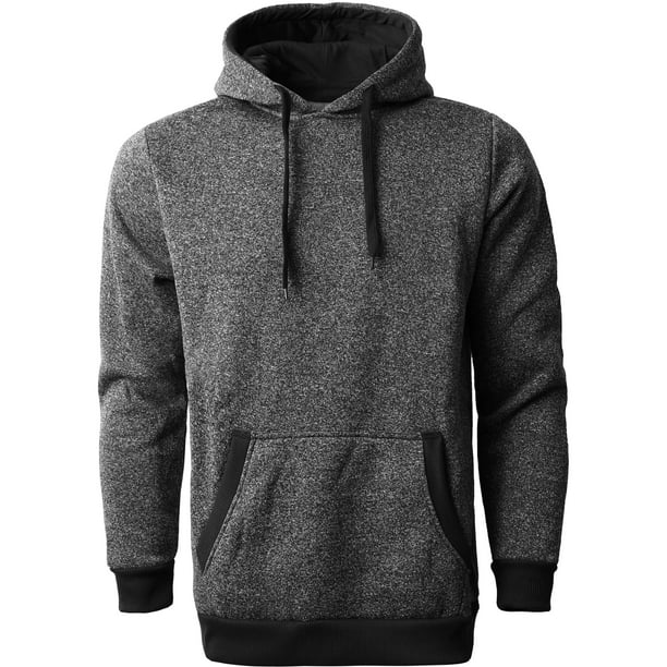 Ma Croix - Ma Croix Men's Lightweight Marled Brushed Fleece Pullover ...
