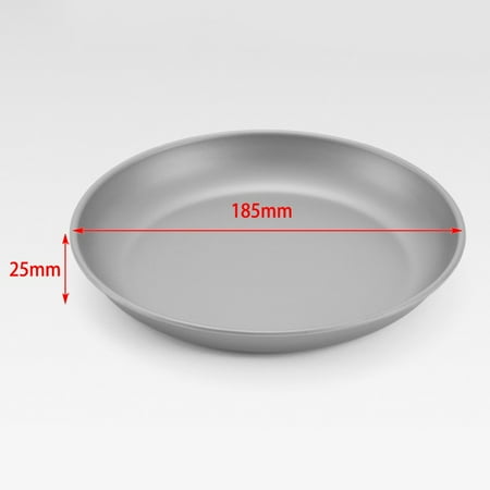 

Outdoor Titanium Plate Dish Tableware Camping Hiking Travel Picnic Kitchen 3Size