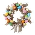thumbnail image 2 of Easter Decorative Wreath With Eggs Bunnies and Burlap Bows, Rustic Wall Garland for Front Door Mantel Table Display, Elegant Long-Lasting Spring Holiday Decor for Farmhouse Home Party Celebration, 2 of 7