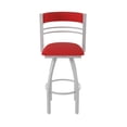 thumbnail image 5 of 860 Hunter 30" Swivel Bar Stool with Anodized Nickel Finish and Canter Red Seat and Back, 5 of 5