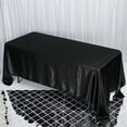 thumbnail image 2 of Efavormart 72x120" Rectangle BLACK Wholesale SATIN Tablecloth Banquet Linen Wedding Party Restaurant Tablecloth, 2 of 11