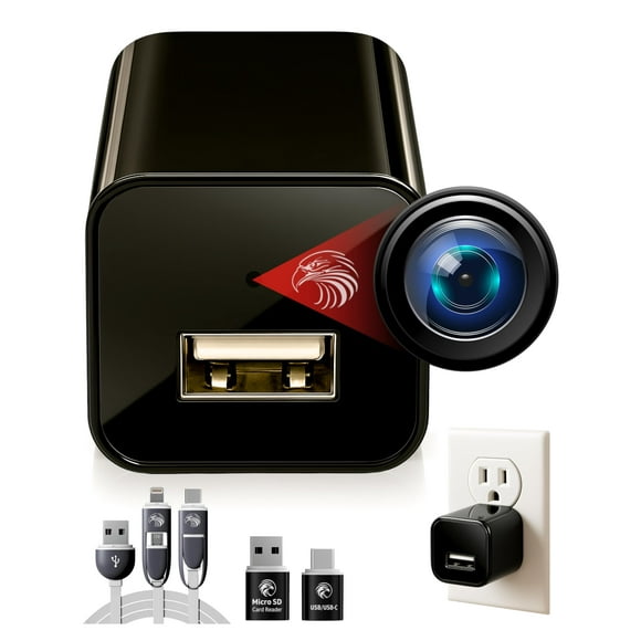 Cámara de seguridad DIVINEEAGLE Full HD 1080p con sensor de movimiento