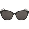 thumbnail image 2 of SAINT LAURENT YSL M39 K 001 Shiny Black Solid Black 57 mm Women's Sunglasses, 2 of 4
