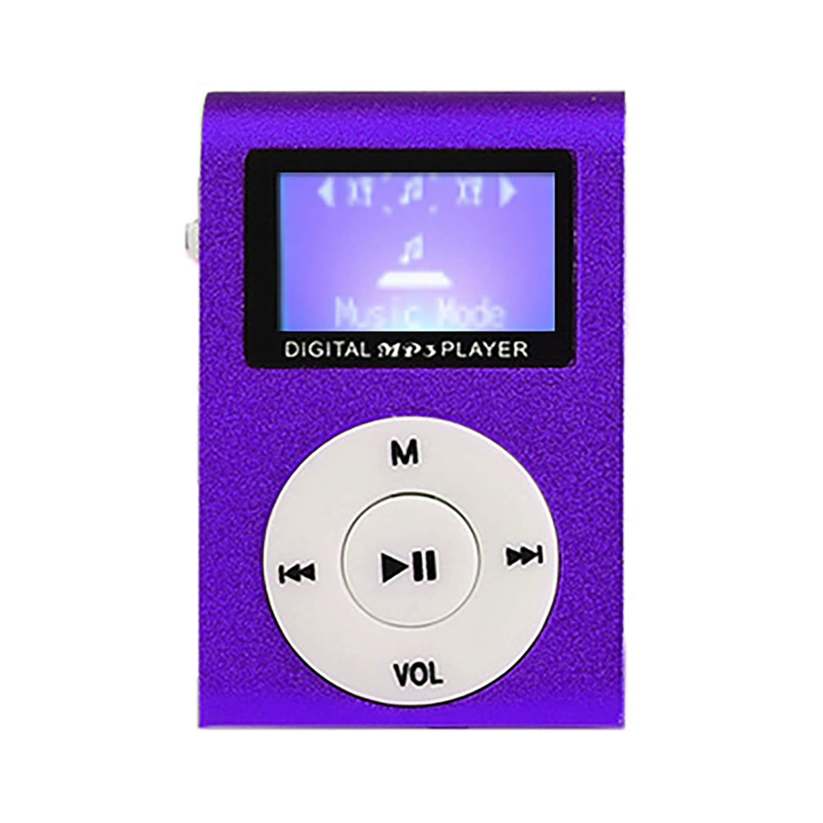Reheyre Mini MP3 Player LCD Screen Music Player Support TF Card Metal