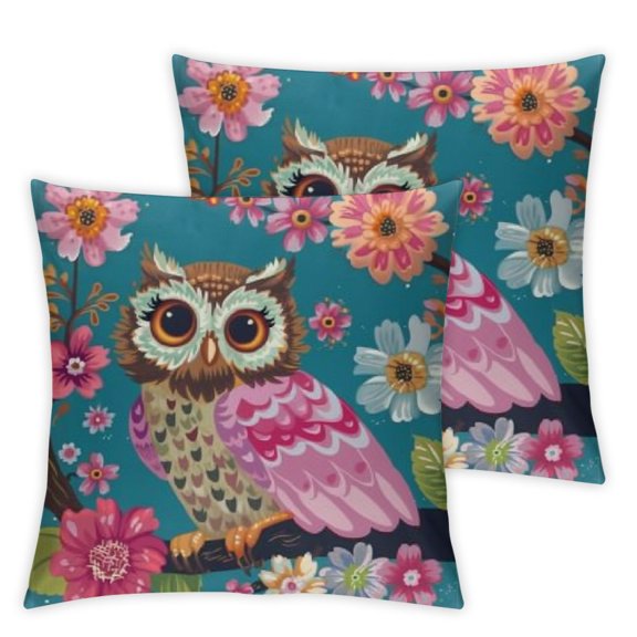 Owl Luggage for Girl Boy Travel Rolling Suitcase with Wheel Kid Luggage Set with Backpack Neck Pillow Name Tag
