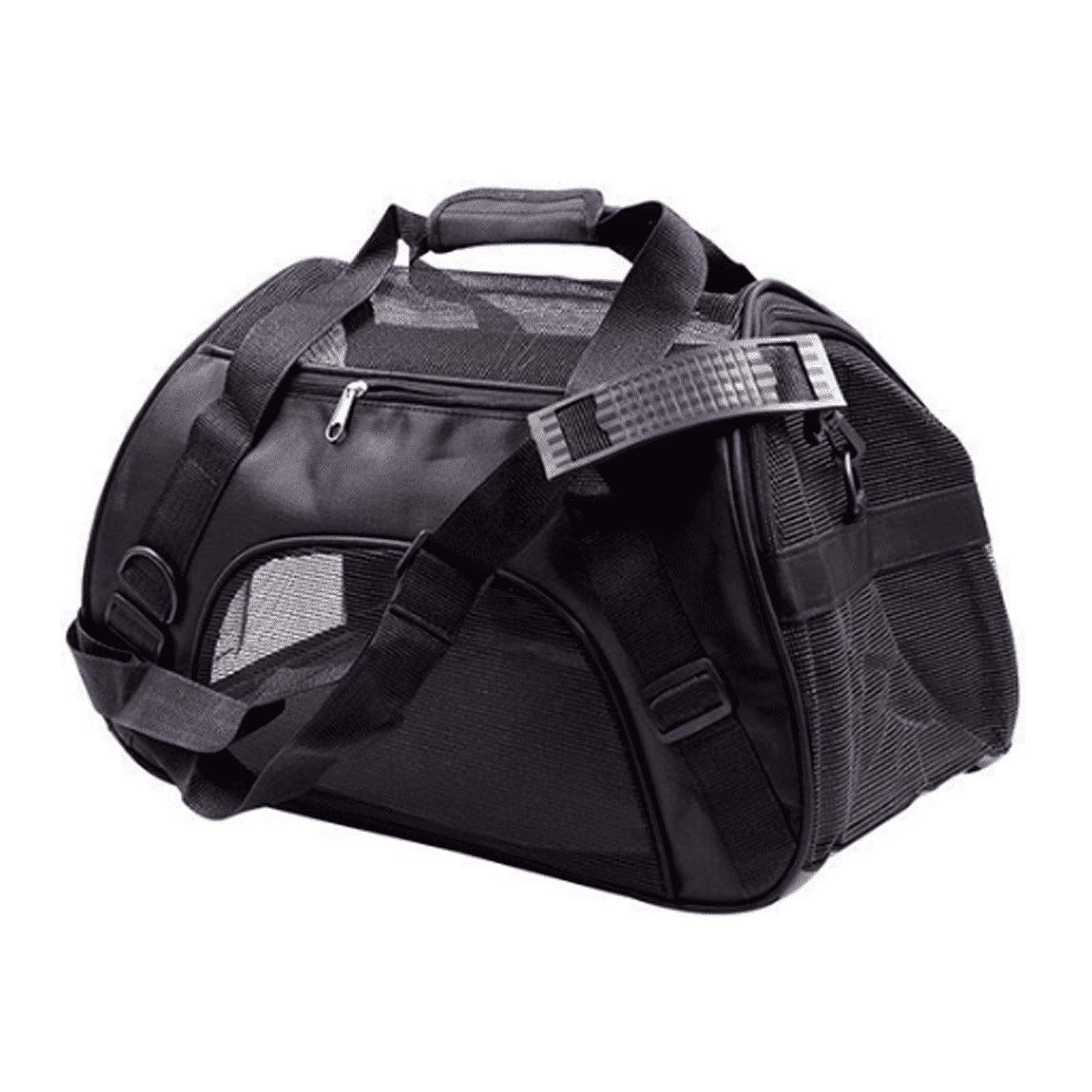 BESTSKY Cat Carrier Breathable Mesh Cat Backpack for Comfort Flexible Carrying Options for Travel Dog Carriers for Small Dogs Spacious Soft Cat Carrier Black43*28*19cm