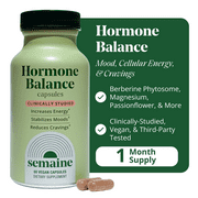 Semaine Hormone Balance 60 Count – Berberine Phytosome - Lessens Cravings, & Restores Mood Health