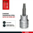 thumbnail image 2 of Teng Tools TX40 1/4 Inch Drive Metric Torx TX Chrome Vanadium Socket | Mechanic Tool | Hand Tool - M141240T-C, 2 of 7
