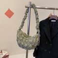 thumbnail image 4 of Hobo Bolsos de mujer Bolsos de satchel acolchados coreanos Bolso de mensajero de ocio Bolso acolchado FLhrweasw Nuevo, 4 of 9