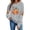 VKOYWKM-ZQR1-Gray, variant on VKOYWKM Women's Halloween Sweatshirt Pumpkin Print Casual Long Sleeve Crewneck Sweatshirts Spooky Season Pullover Tops