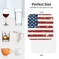 thumbnail image 4 of KLL Drink Coasters Set Square of 4,PU Leather Absorbent Coasters Set Decorative Coffee Cup Coasters Housewarming Gift for Home Decor-Vintage American Flag, 4 of 5