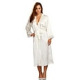 thumbnail image 1 of Full Figure Plus Size Long Satin Robe, 1 of 2