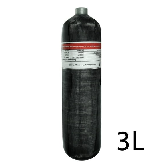 TUDIVNG 180ci/4500psi Carbon Fiber Compressed Air Paintball Tank
