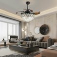 thumbnail image 3 of 42" Ceiling Fan light LED Lamp + Remote Control Crystal Chandelier Invisible UPS, 3 of 7