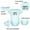 Blue, variant on iDzn Pack of 2, Don't Touch Me Seriously EW Germs Funny Rompers For Babies, Newborn Baby Unisex Bodysuits, Infant Jumpsuits, Toddler 0-24 Months Kids One-Piece Oufits