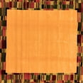 thumbnail image 1 of Ahgly Company Indoor Square Abstract Orange Modern Area Rugs, 3' Square, 1 of 4