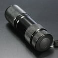 thumbnail image 5 of Anvazise Mini 9 LED Ultra Violet UV Blacklight Portable Flashlight Torch Light Lamp Silver XS, 5 of 13