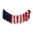 thumbnail image 1 of guirnalda colgante,Día Patriótico Día de los Caídos Bandera Americana Arpillera,Corona del 4 de julio para el Día de la Independencia en la puerta principal,Guirnalda de malla de cinta con, 1 of 8