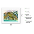 thumbnail image 2 of Koolau Blues - Oahu Hawaii - Koolau Mountain Range - From an Original Hawaii Watercolor Painting by Peggy Chun - Fine Art Rolled Canvas Print 11in x 14in, 2 of 4
