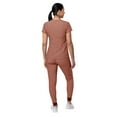 thumbnail image 2 of Adar Pro Movement Booster Scrub Set For Women - Sweetheart V-Neck Scrub Top & Yoga Jogger Scrub Pants, 2 of 7
