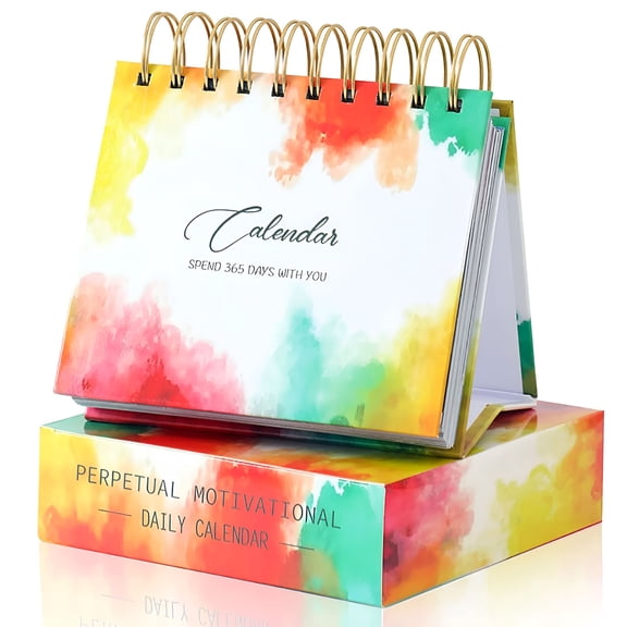 CCOCC Motivational Calendar Daily Flip Calendar with Inspirational Quotes Inspirational Gifts Office Desk Decorations Perpetual Calendar Office Accessories