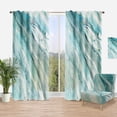 thumbnail image 1 of Designart 'Silver Springs II Blue Green' Nautical & Coastal Curtain Panel, 1 of 4