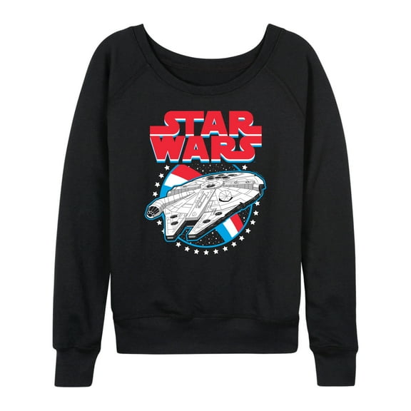 Star Wars - Millennium Falcon Americana - Women's French Terry Pullover Sweatshirt