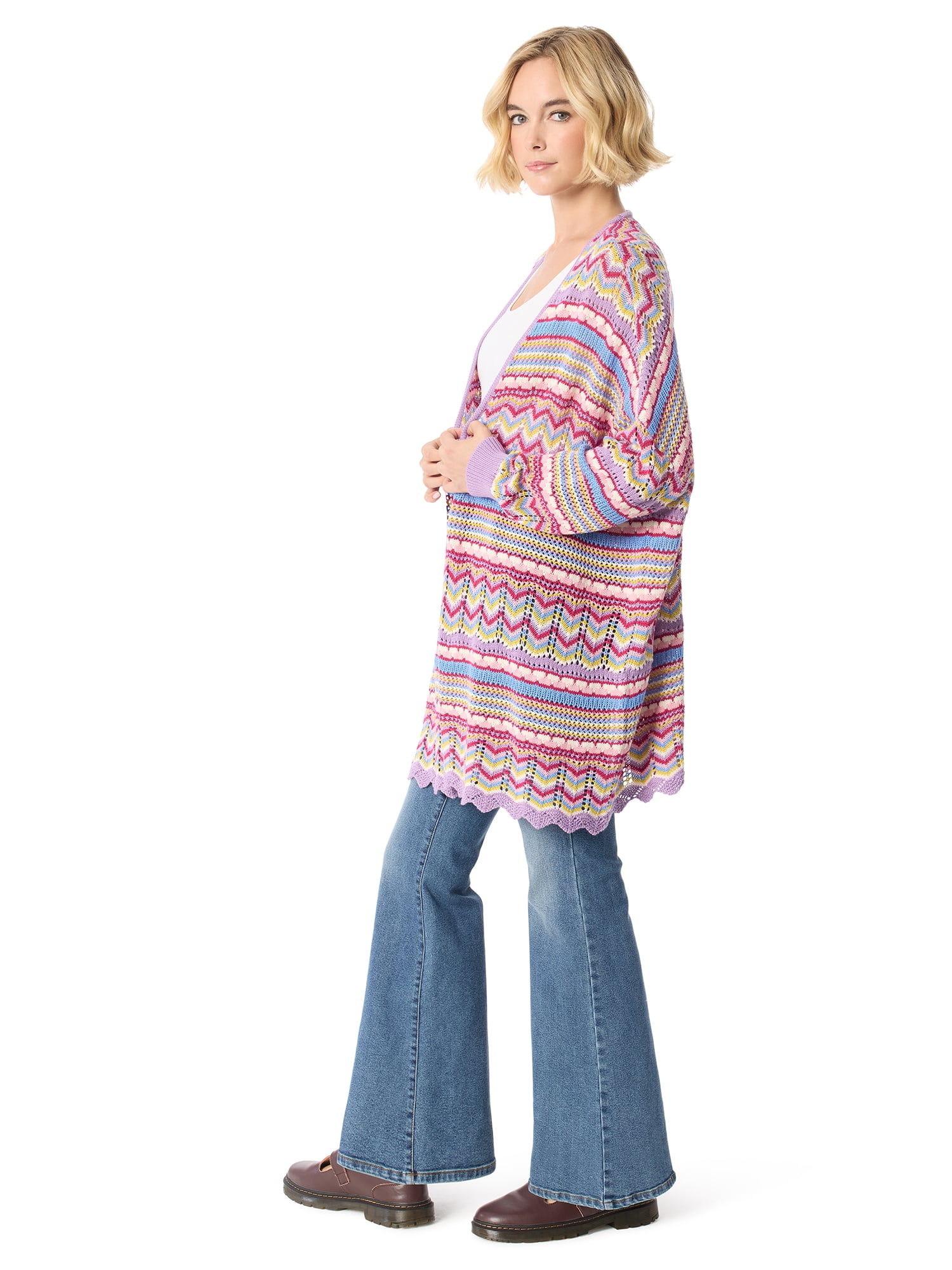Jessica Simpson Women's and Women's Plus Kayla Long Cardigan, Sizes S/M-3X/4X
