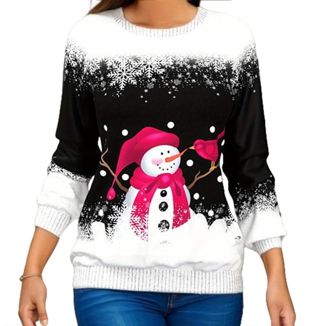 Decodeary Polyester Stylish Pullover Sweatshirt Christmas Gift For Love Ones Made Form Polyester . Long Sleeve C S