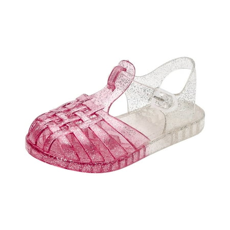

Binmer Toddler Shoes Baby Girls Cute Gradient Colors Hollow Out Non-Slip Soft Sole Beach Roman Sandals