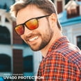 thumbnail image 6 of KALIYADI Polarized Sunglasses Men,Lightweight Mens Sunglasses Polarized UV Protection Driving Fishing Golf (Black/Ice Blue/Red), 6 of 9