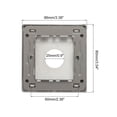 thumbnail image 2 of Grommet Wall Plate PC Decoration Wall Panel with 0.9 Inch Cable Through Black, 2 of 4