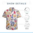 thumbnail image 7 of High Quality Hawaiian Shirts for Men Short Sleeve Aloha Beach Shirt Floral Summer Casual Button Down Shirts Blouses M7GIMY, 7 of 7