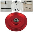 thumbnail image 4 of Universal Aluminum Wheel Gym Accessory for Fitness Equipment , Red, 110mm, 4 of 8