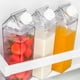 thumbnail image 4 of 2 Pcs Clear Square Milk Juice Water Bottle Portable Plastic Cup Milk Carton Water Bottle Outdoor Ca, 4 of 5