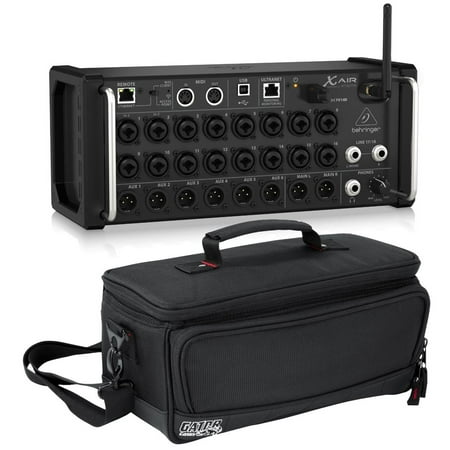 Behringer Behringer XAir XR18 18-Channel 12-Bus Portable Digital Mixer for iPad or Android Tablet, - Bundle With Gator Cases Padded Nylon Bag Custom Fit for Behringer X-AIR Mixer,