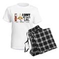 thumbnail image 4 of CafePress - SCWT Wheaten Terrier Fish Women's Light Pajamas - Women's Short Sleeve Print T-Shirt and Pants Light Cotton Pajama Set, 4 of 7