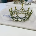 thumbnail image 2 of Gothic Structures Mini Crown Tiara in Antiqued Gold, 2 of 5