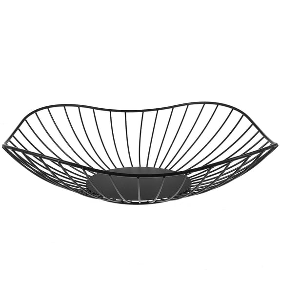 Worgeous Metal Fruit Bowl Produce Baskets Black 1Set