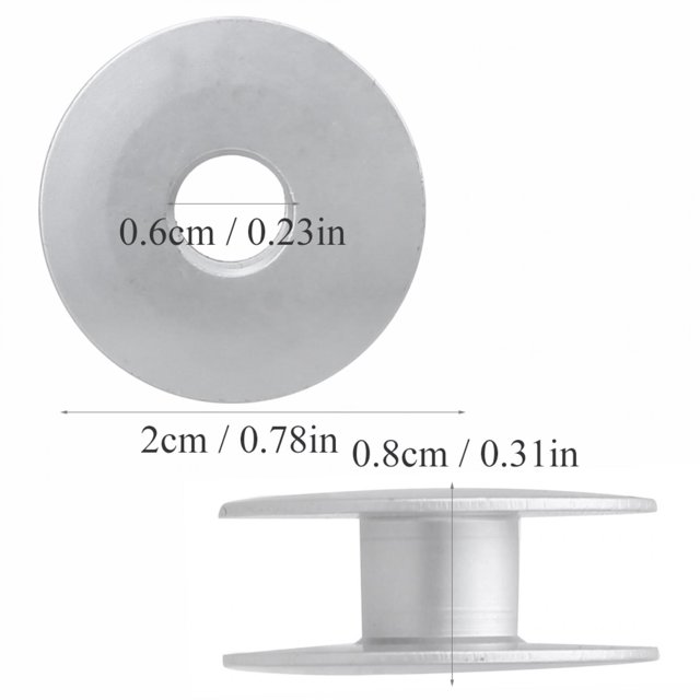 Bobina 100 Uds Bobina De óxido De Aluminio De Alta Accesorios Para Máquinas De Coser Y Bordar