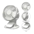 thumbnail image 2 of Ventilador Refrigeración Portátil Ventilador Práctico 3 Velocidades 1200 MAh para Interiores Y Exteriores (blanco), 2 of 6
