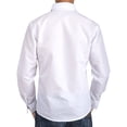 thumbnail image 4 of LELINTA Men's Long Sleeve Solid Premium Dress Shirt, White/ Black/ Blue, 4 of 4
