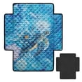 thumbnail image 6 of FOR U DESIGNS Blue Turtle Floral Print Recliner Chair Cover Waterproof Anti-Slip Reclining Sofa Slipcover, Pet Friendly Reclining Sofa Cushion Cover Furniture Protector for Large Recliner, 6 of 6