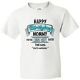 thumbnail image 3 of Inktastic Happy Birthday, Mommy I'm the Best Gift Ever in Blue Youth T-Shirt, 3 of 5