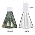 thumbnail image 3 of Yayeee Kitchen Hanging Hand Towels Set of 2 with Loop Bathroom Absorbent Tie Towel, Cute Ghosts Playing, 3 of 7