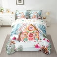 thumbnail image 2 of Castle Fairy Gingerbread Man 7 Pieces Bedding Comforter Set for Kids Children Boys Girls,Merry Christmas Full Bedding Set Lightweight,Happy New Year Fitted Sheet Flat Sheet,Super Cozy Room Decor, 2 of 8
