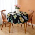 thumbnail image 3 of Round Tablecloth Spring Summer flower Table Cover for Party Dinner Picnic 60x60 Inch Round, 3 of 5