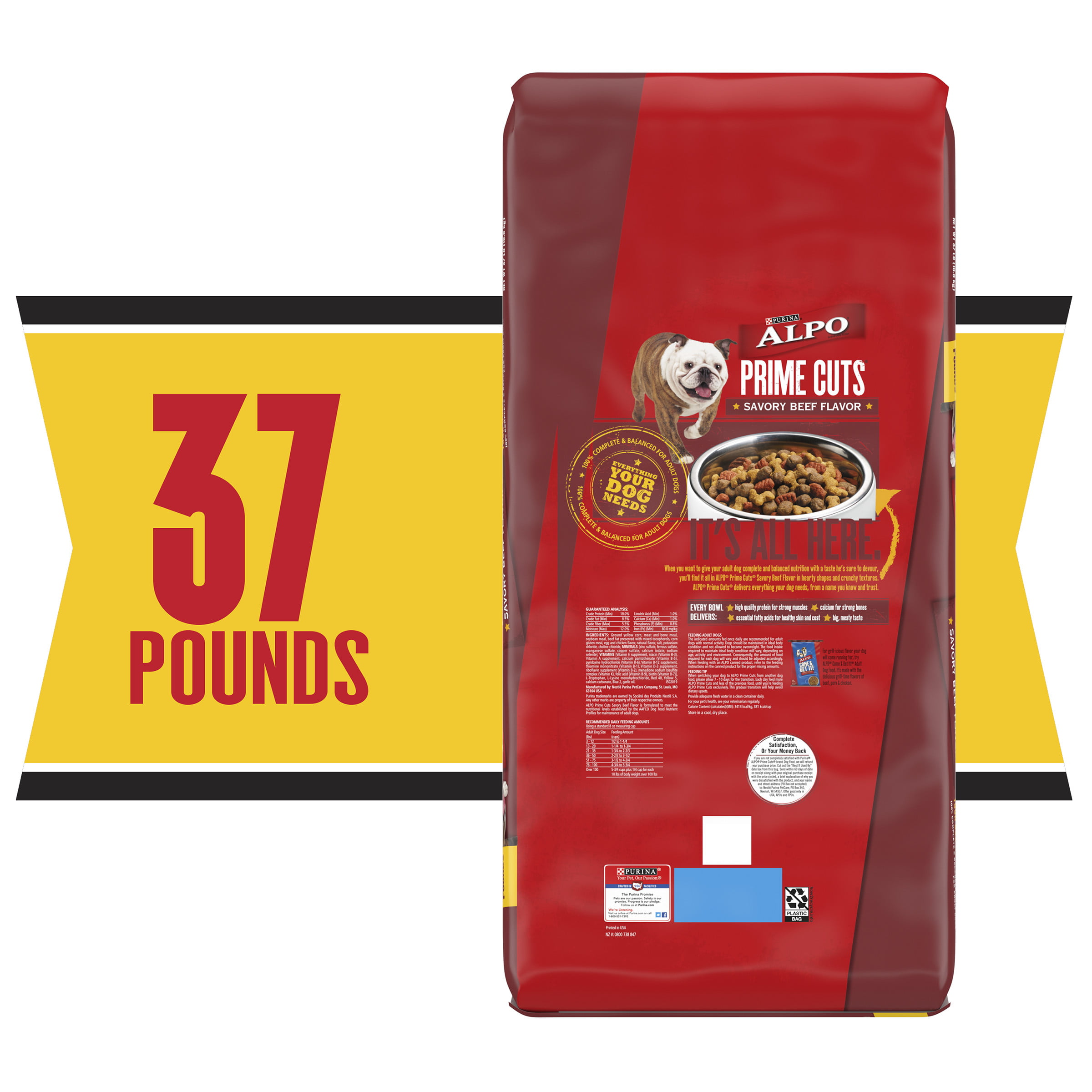 Purina ALPO Dry Dog Food, Prime Cuts Savory Beef Flavor, 16 oz. Box -  Walmart.com